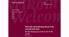 Desktop Screenshot of fredrikebannink.com